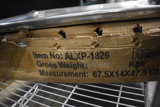 12 BRAND NEW IN BOX! Winco ALPX-1826 Metal Full Size Baking Pans. 18x26x1. 12 Times Your Bid! - Image 3 of 4