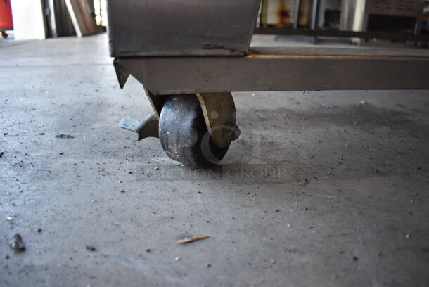 XLT 3270 Stainless Steel Commercial Natural Gas Powered Conveyor Pizza Oven on Commercial Casters. Comes w/ Hood / Vent. 180,000 BTU. 113x53x43, 99x37x22 - Image 8 of 8