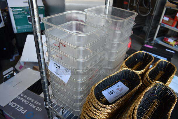 ALL ONE MONEY! Lot of 16 Clear Poly Containers - Image 2 of 4