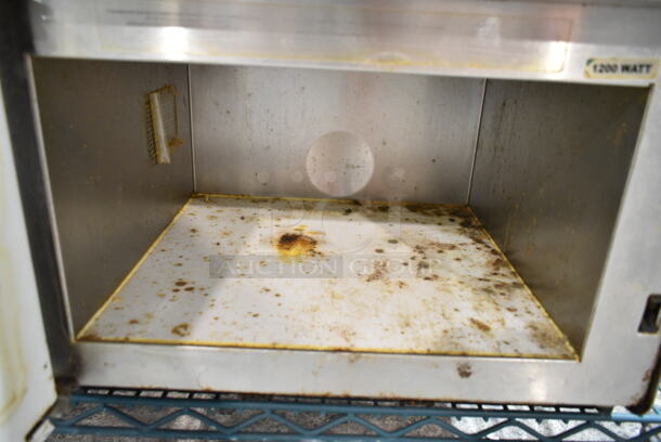 Amana HDC12A2 Stainless Steel Commercial Countertop Microwave Oven. 120 Volts, 1 Phase.  - Image 2 of 3