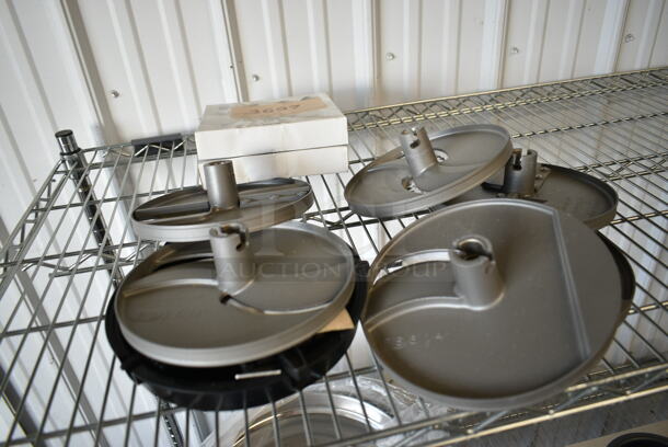 9 BRAND NEW SCRATCH AND DENT! Robot Coupe Metal Food Processor Blades Including ES6 1/4", E/S2 5/64", 3mm, J-3x3mm, Br 1/8". 9 Times Your Bid! - Image 2 of 12