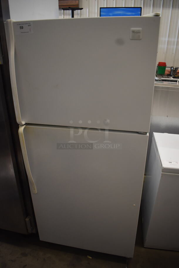 Whirlpool ET8MTMXKQ0 White Residential Refrigerator Freezer Combo 115 Volt 1 Phase. Tested and Working!