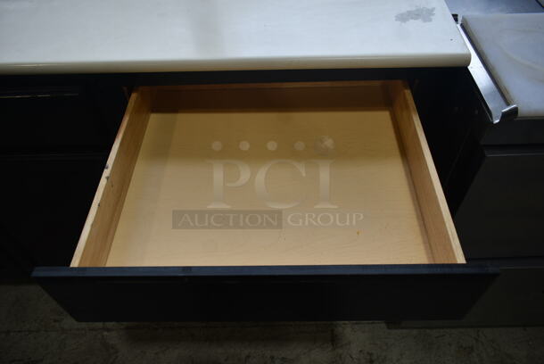 Sink Counter w/ Bay, Faucet, Handles, 2 Doors, 1 Drawer and Wood Pattern Front. - Image 7 of 7