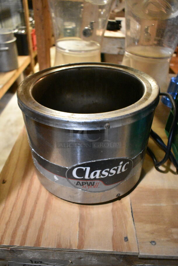 ALL ONE MONEY! Tier Lot of Various Items Including APW Wyott Soup Kettle Food Warmer, Cleaner. (basement)  - Image 2 of 12