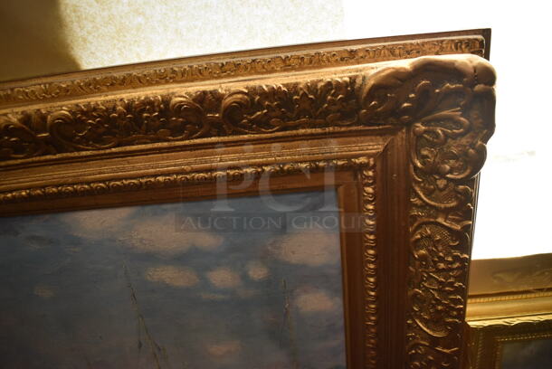 Framed Canvas Painting Reproduction of Argenteuil by Claude Monet From Art Dealer Ed Mero! - Image 3 of 8