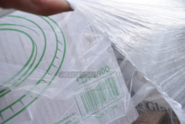 PALLET LOT of 25 BRAND NEW Boxes Including 500LSTRWL Choice 32 oz. Clear Sip-Through Lid with Extra-Wide Opening, C2464BDL Dart PresentaBowls Square Plastic Lids, 127PL400 Choice PET Plastic Lid for 3.25 to 5.5 oz. Souffle Cup / Portion Cup - 2500/Case, 128HD32COMBO Choice Heavy Duty 32 oz. Microwavable Translucent Plastic Deli Container and Lid Combo Pack - 240/Case, 423FW200D ServIt FW200D 12" x 20" Full Size Dual Well Electric Countertop Food Warmer with Digital Controls - 120V, 2000W. 25 Times Your Bid!  - Image 5 of 12