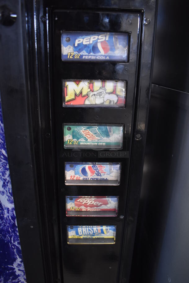 Dixie-Narco Metal Commercial Soda Can Vending Machine w/ Bill and Coin Acceptor. 29x28x72. Tested and Working! - Image 4 of 12