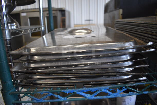 8 Stainless Steel Full Size Drop In Bin Lids. 8 Times Your Bid! - Image 3 of 3