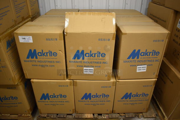 PALLET LOT OF 18 Cases of 12 BRAND NEW! Makrite 9500-N95S N95 Disposable Respirator. Each Box Has 20 Masks. Total of Approximately 4,320 Masks. 18 Times Your Bid! - Image 6 of 7