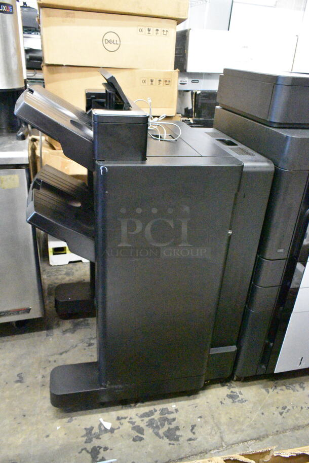 HP CF367A Floor Style Printer w/ Attachment on Casters.  - Image 3 of 12