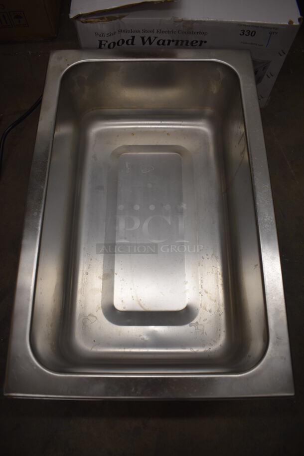 IN ORIGINAL BOX! 2021 Avantco 177W50 Stainless Steel Commercial Countertop Food Warmer. 120 Volts, 1 Phase. 14.5x23x9. Tested and Working! - Image 5 of 7