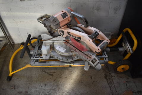 Rigid MS255SR Countertop 10" Dual Bevel Sliding Compound Miter Saw. 120 Volts, 1 Phase. 58x32x30. Tested and Does Not Power On