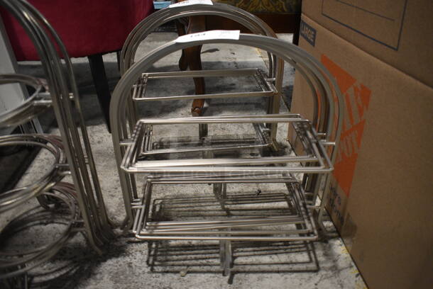 6 Metal Countertop 3 Tier Rectangular Plate Racks. 18x10x18.5. 6 Times Your Bid!