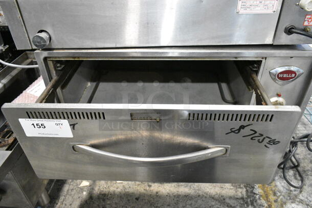 Wells RW-2 Stainless Steel Commercial  2 Drawer Warming Drawer. 208/240 Volts.  - Image 2 of 5