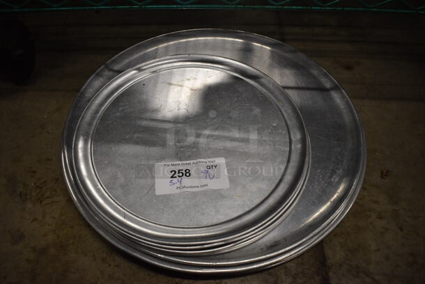 9 Various Metal Round Pizza Pans. 14x14, 19x19. 9 Times Your Bid! - Image 1 of 2