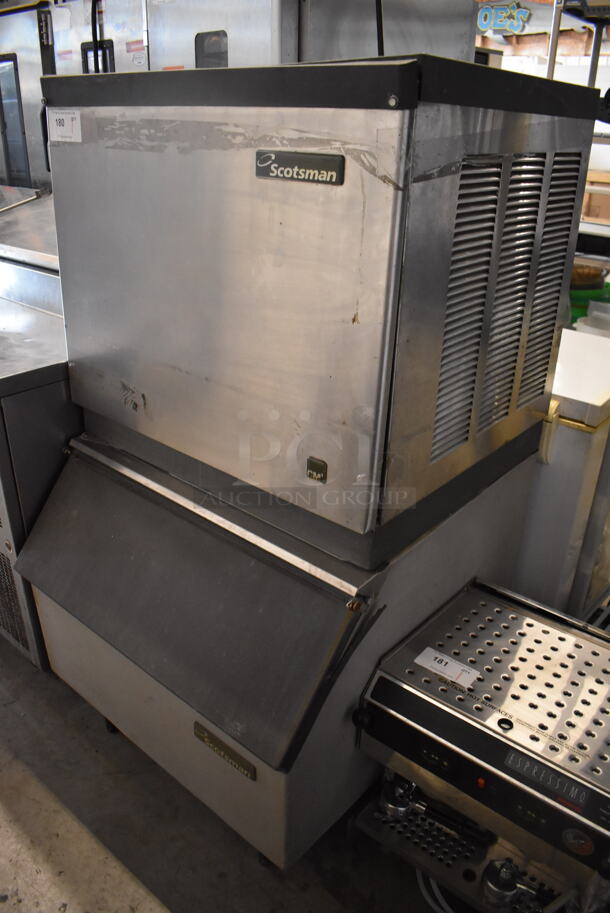 Scotsman CME256AS-1E Stainless Steel Commercial Ice Head on Commercial Bin. 115 Volts, 1 Phase. 30x33x56 - Image 3 of 6