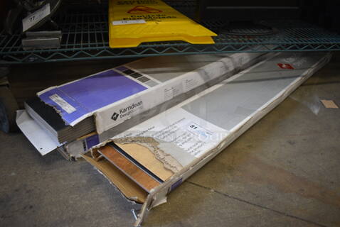 ALL ONE MONEY! Lot of 3 Boxes of Wood Pattern Planks! 48x7