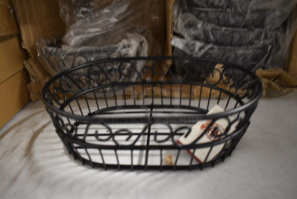 26 BRAND NEW IN BOX! American Metalcraft Black Metal Wire Food Baskets. 9x7x3. 26 Times Your Bid!