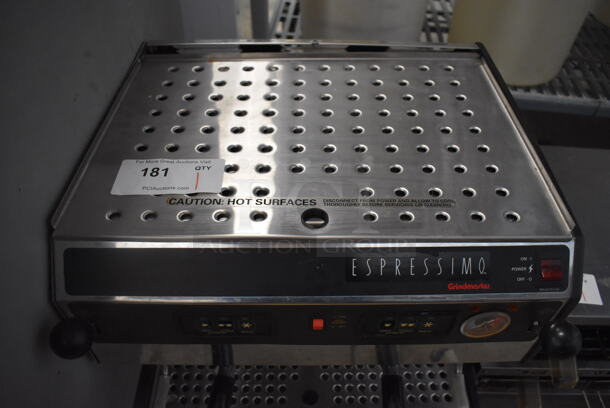 Grindmaster 245OQ Espressimo Stainless Steel Commercial Countertop 2 Group Espresso Machine w/ 2 Portafilters and Steam Wands. 208/240 Volts, 1 Phase. 19x19x21 - Image 4 of 6