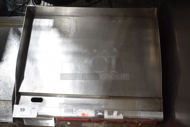 Avantco 177EG24N Stainless Steel 24" Electric Countertop Griddle. 208/240 Volts, 1 Phase.  - Image 3 of 5