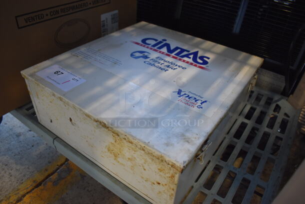 Cintas White Metal First Aid Kit w/ Contents. 15.5x5.5x16.5 - Image 2 of 4