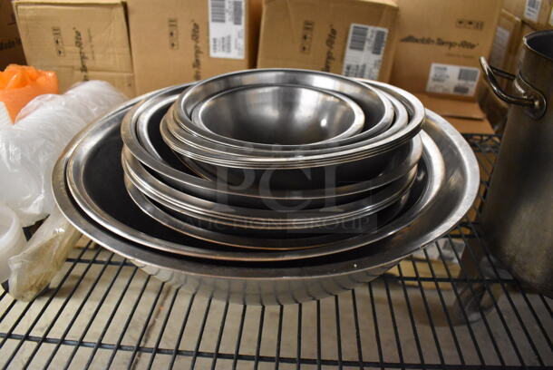 17 Various Metal Bowls. Includes 17x17x5. 17 Times Your Bid! - Image 2 of 3