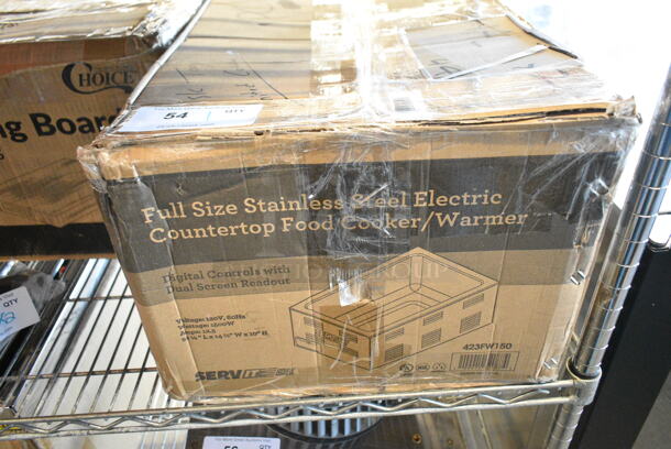 BRAND NEW SCRATCH AND DENT! ServIt FW150 12" x 20" Full Size Electric Countertop Food Warmer with Digital Controls. 120 Volts, 1 Phase. Tested and Working! - Image 2 of 3