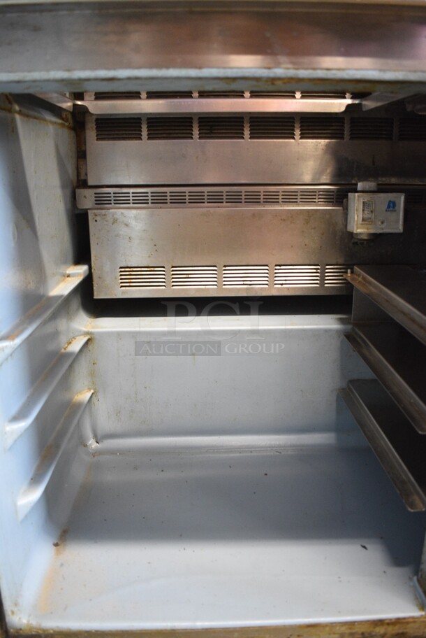 Delfield 4448-12 Stainless Steel Commercial 2 Door Prep Table w/ 2 Lids on Commercial Casters. 115 Volts, 1 Phase. Cannot Test Due To Cut Power Cord - Image 6 of 7