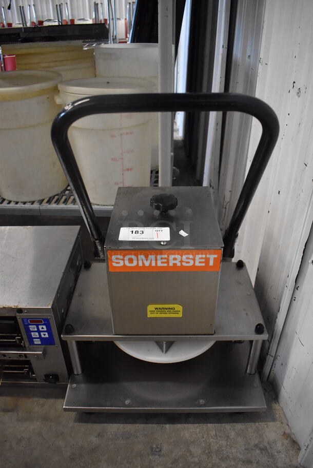Somerset SDP-180LC Stainless Steel Commercial Countertop Manual Dough Press. 20x28x20 - Image 2 of 6