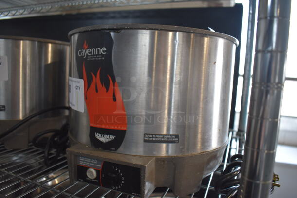 Vollrath Cayenne HS-11 Stainless Steel Commercial Countertop Soup Kettle Food Warmer w/ Lid. Does Not Have Drop In. 120 Volts, 1 Phase. Tested and Working! - Image 3 of 6