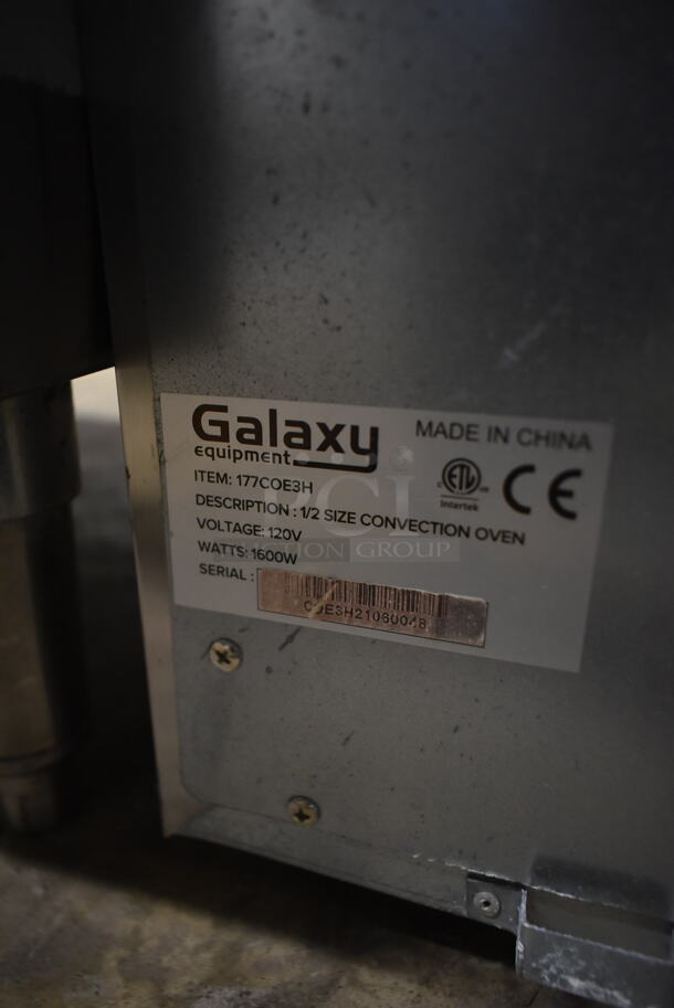Galaxy 177COE3H Stainless Steel Commercial Countertop Electric Powered Half Size Convection Oven. 120 Volts, 1 Phase. Tested and Powers On But Does Not Get Warm - Image 4 of 4