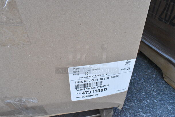 13 BRAND NEW Boxes Including 433WH161118C Choice 16" x 11" x 18 1/4" White Paper Customizable Shopping Bag with Handles - 200/Case,2 Box 1761PK8511BR Choice 8 1/2" x 11" Brown 2-View Single Pocket Menu Cover, 127CH12 Choice 12 oz. Clear RPET Hinged Deli Container - 200/Case, Solo Ultra Clear™ 32AC 32 oz. Customizable Clear PET Plastic Cold Cup - 500/Case, 130BKFKSX500 Choice Black Extra Heavy Weight Wrapped Plastic Cutlery Pack - 500/Case, 760SOUP8WPA Choice 8 oz. White Double Poly-Coated Paper Food Cup with Vented Paper Lid - 250/Case, 795KFT44RNPE Choice 44 oz. Round Kraft PE-Lined Microwavable Take-Out Container 7 5/16" x 2 5/8" - 300/Case. 13 Times Your Bid!  - Image 2 of 12