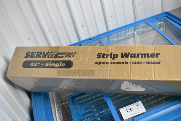 2 BRAND NEW IN BOX! ServIt 423SWI42 Stainless Steel Commercial 42" High Wattage Strip Warmer with Infinite Controls. 120 Volts, 1 Phase. 2 Times Your Bid! - Image 3 of 5