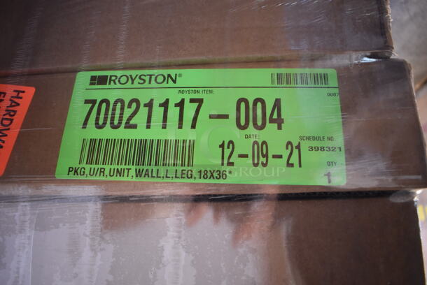 PALLET LOT of 7 BRAND NEW IN BOX! 3 Royston 70021117-004 18x36 Pieces, 4 BRAND NEW IN BOX! Royston 70010478-004 Pieces and 17 BRAND NEW IN BOX! Royston 70014178-004 6x36 Pieces. - Image 3 of 8