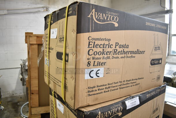 BRAND NEW IN BOX! Avantco 177PC201 Stainless Steel Commercial Countertop Electric Powered Pasta Cooker. 208/240 Volts, 1 Phase. - Image 2 of 3