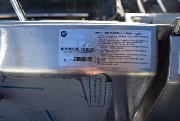BRAND NEW SCRATCH AND DENT! Advance Tabco FS-FMM-100FV Stainless Steel 16 Gauge Multi Station Hand Sink w/ 5 Faucets, 5 Foot Pedals and Under Shelf. 100x18.5x44 - Image 5 of 7