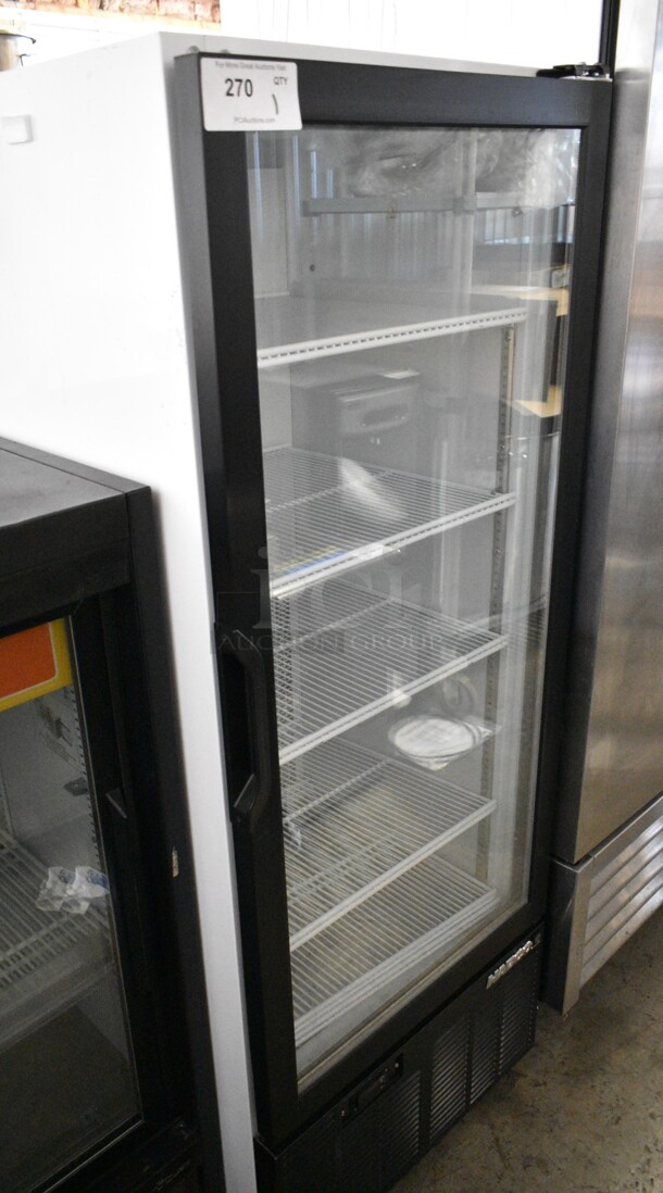 Habco SE12HC Metal Commercial Single Door Reach In Cooler Merchandiser w/ Poly Coated Racks. 115 Volts, 1 Phase. Tested and Working! - Image 2 of 4