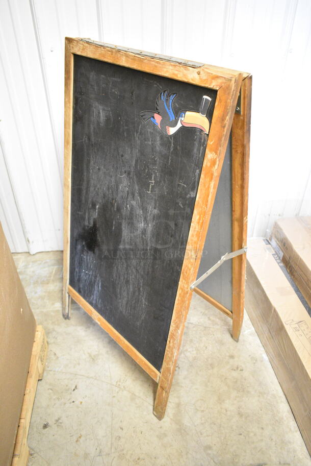 3 Various Items Including Marilyn Monroe Picture, Guitar Player Pictures and Blackboard A Frame Sidewalk Sign. 3 Times Your Bid!  - Image 4 of 4