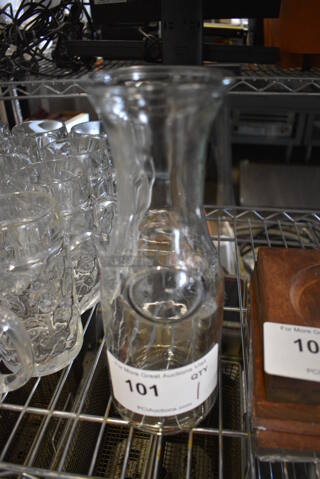 Glass Carafe. 4x4x11