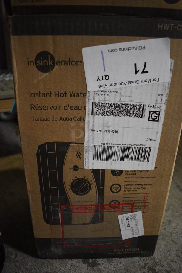 IN ORIGINAL BOX! Insinkerator Model HWT Metal Instant Hot Water Tank - Image 3 of 4
