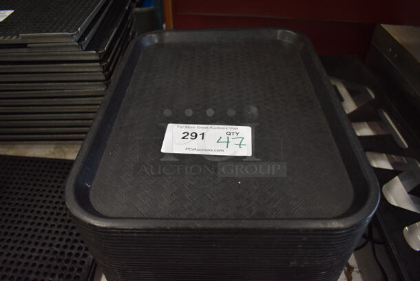 47 Black Poly Trays. 12x16.5x1. 47 Times Your Bid! - Image 1 of 3