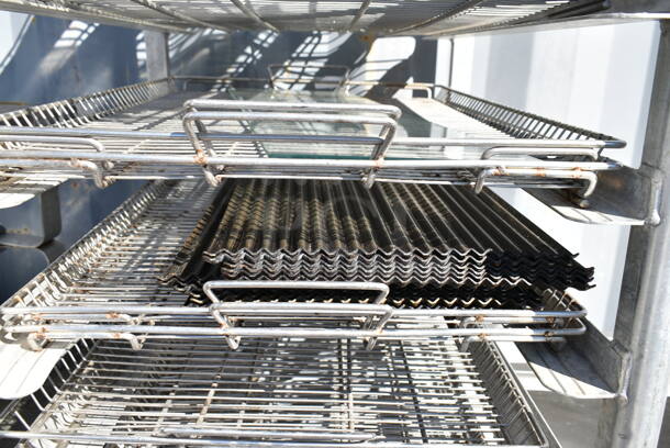 Metal Pan Transport Rack on Commercial Casters w/ Contents.  - Image 3 of 5