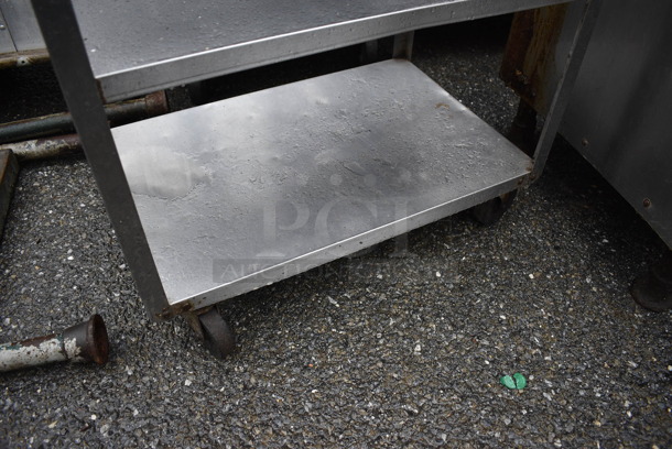 Metal 3 Tier Cart on Commercial Casters. 27x18x33 - Image 3 of 3