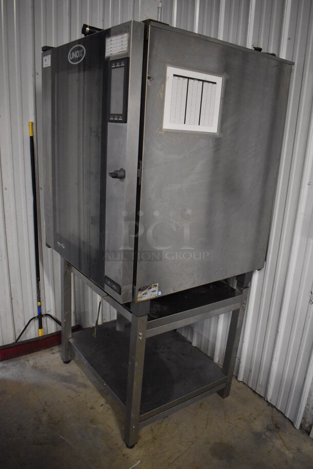 2016 Unox XAVC-10FS-EPR Cheftop Stainless Steel Commercial Electric Powered Combi Convection Oven on Stainless Steel Stand. 208-240 Volts, 3 Phase. 34x36x74 - Image 4 of 10