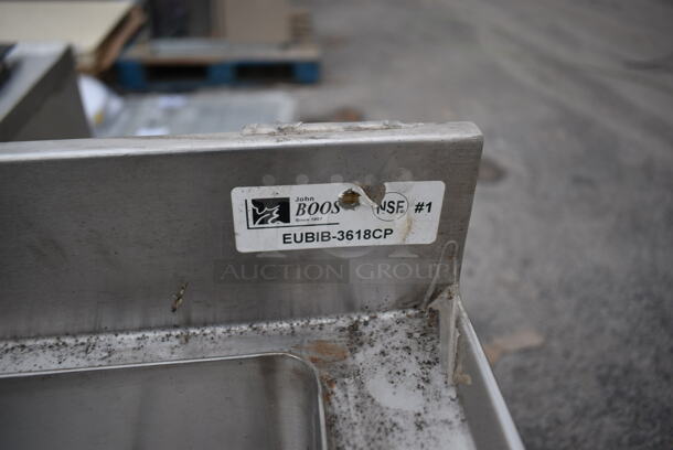 BRAND NEW SCRATCH AND DENT! John Boos EUBIB-3618CP Stainless Steel Commercial Ice Bin w/ Cold Plate. - Image 4 of 5
