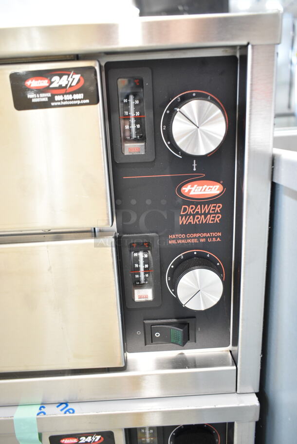 BRAND NEW SCRATCH AND DENT! Hatco HDW-1R2 Stainless Steel Freestanding Split Two Drawer Warmer. 120 Volts, 1 Phase. Tested and Working! - Image 4 of 9
