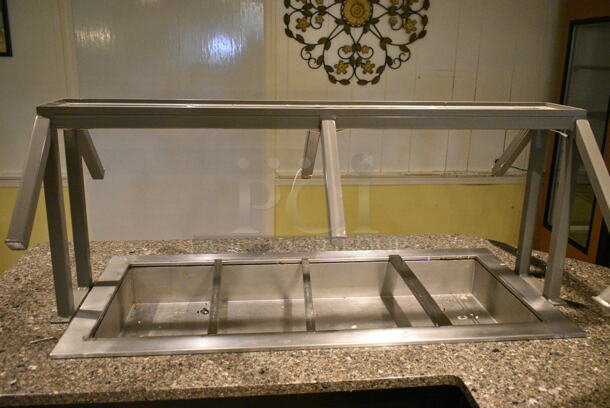 Buffet Station w/ 2 Inserts, 2 Soup Food Warmer Inserts and 2 Sneeze Guards. BUYER MUST REMOVE: Bring Tools and Manpower Needed To Remove This Item. This Unit Was In Working Condition When the Restaurant Closed. (main dining room) - Image 7 of 10