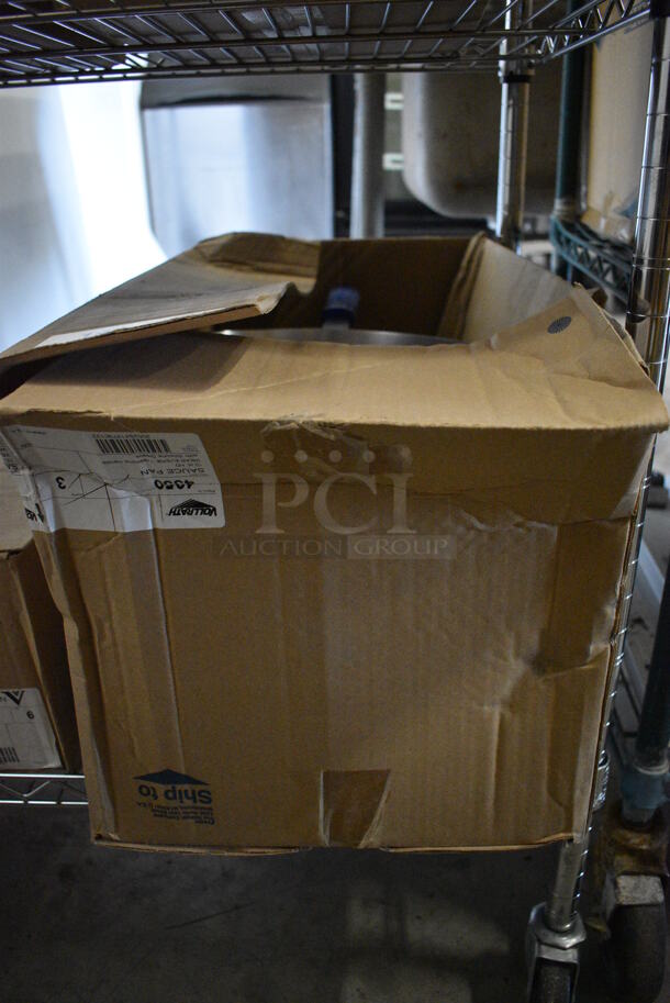 3 BRAND NEW IN BOX! Vollrath Metal Sauce Pots. 22x12x6. 3 Times Your Bid! - Image 4 of 5