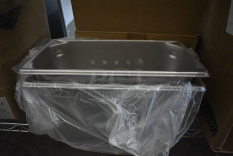 2 BRAND NEW IN BOX! Vollrath Stainless Steel 1/3 Size Drop In Bins. 1/3x6. 2 Times Your Bid!