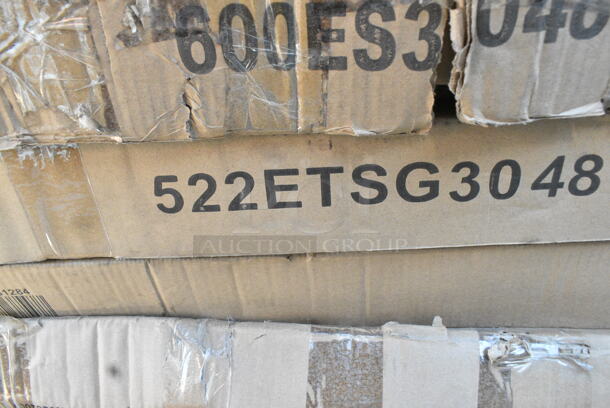 BRAND NEW SCRATCH AND DENT! Steelton 522ETSG3048 30" x 48" 18 Gauge 430 Stainless Steel Work Table with Undershelf. May Be Missing Pieces.  - Image 3 of 3